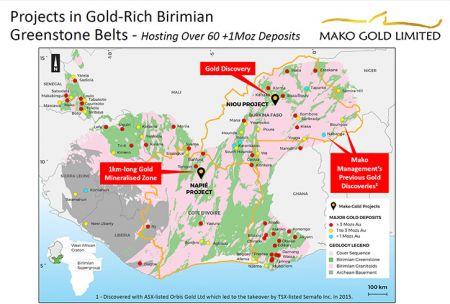 Mako Gold lève 10 millions de dollars pour l’exploration aurifère en Côte d’Ivoire