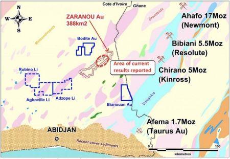 Côte d’Ivoire : IronRidge prévoit une première estimation de ressources à Zaranou