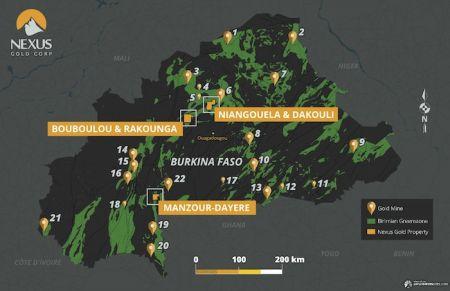 Burkina: Nexus Gold lance un programme de forages inaugural de 3 000 m à Dakouli 2